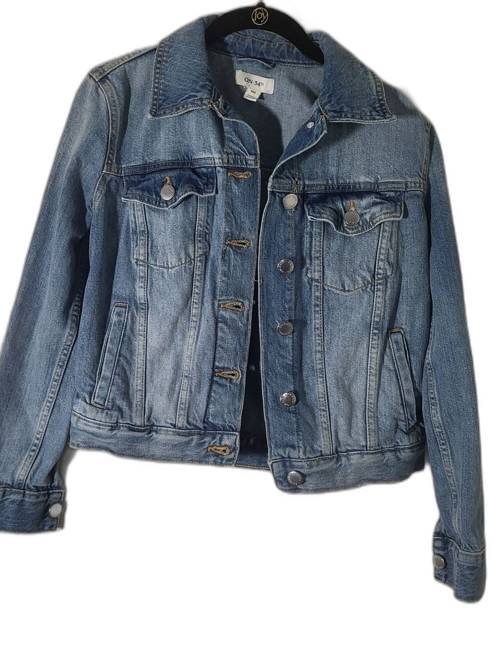 Classic Light Blue Denim Jacket - Women's Jean Jacket - XXS